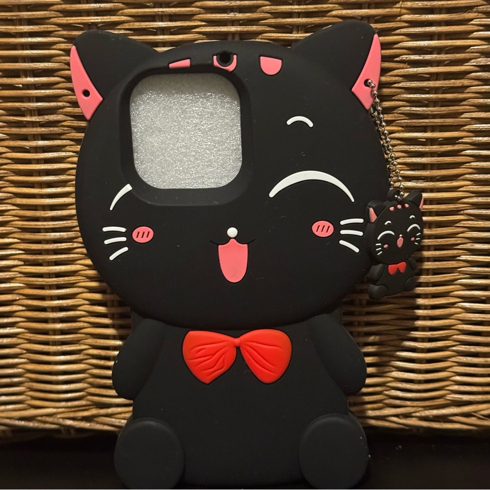 Hello Kitty / Sanrio Black and Pink Cat Phone Case IPhone 15 ProMax